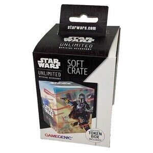 Star Wars Soft Crate Token Box Mandalorian Moff Gideon Holds 60 Card Deck NEW